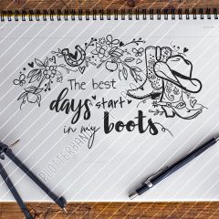 DL The best days start in my boots