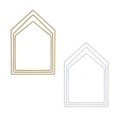 Metallform Häuser beide Farben