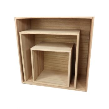 Holz Boxen „Quadratisch“