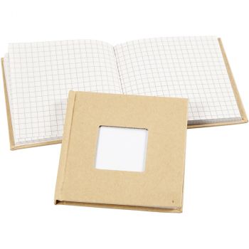 2er Set Notizbuch „Quadrat mit Fenster“