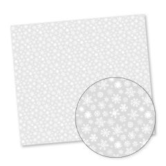 DTF-Pattern, Schneeflocken in weiss, Bogen 56x50cm