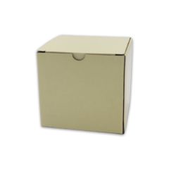 Geschenkboxe für Tassen Vanillegelb, lackkaschiert
