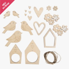 Holz Girlande Vogel & Co.