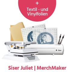Pro Bundle - Siser Juliet Plotter + MerchMaker 23x30,5cm Transferpresse	
