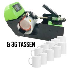 Tassenpresse Galaxy GS-203 + 36er Tassen Set