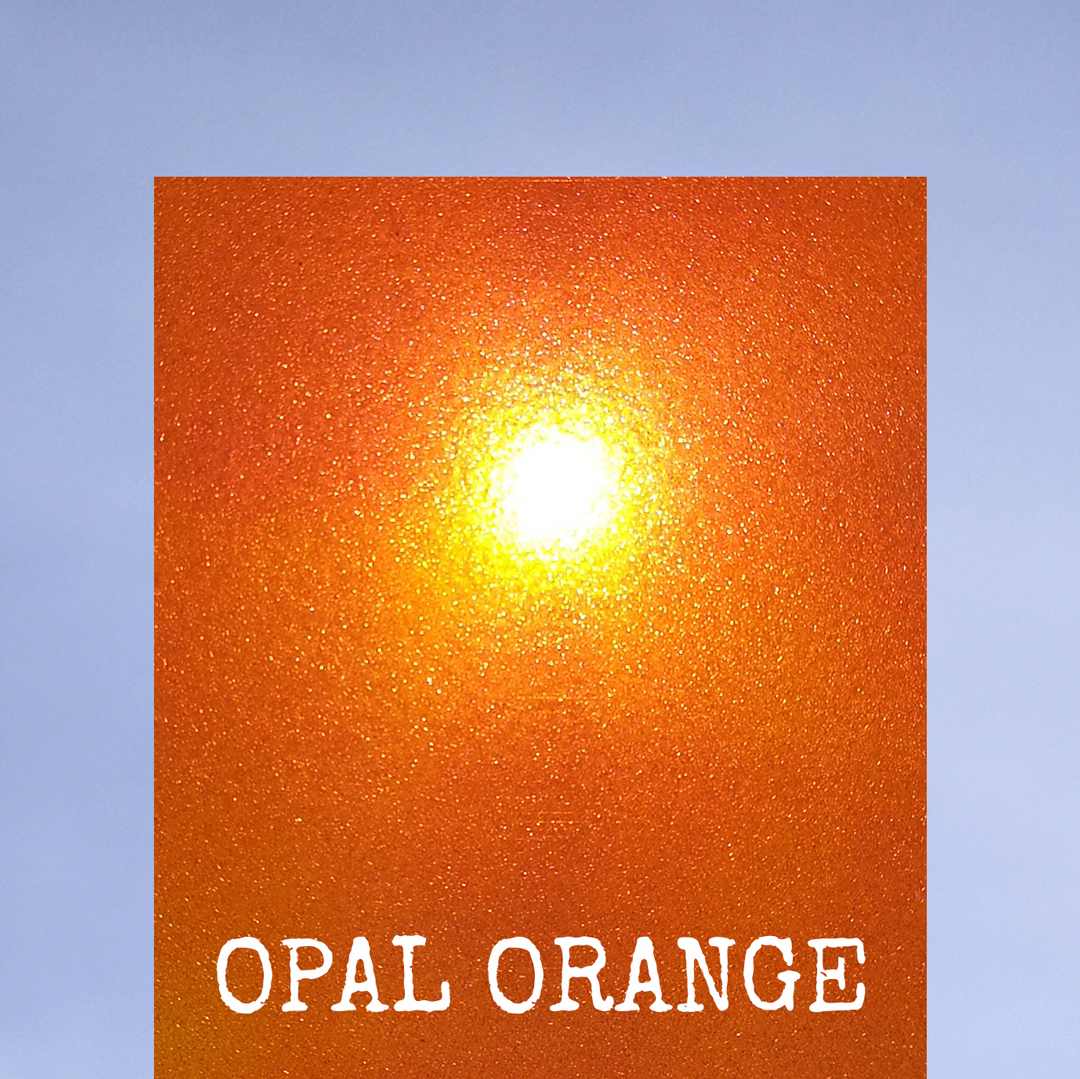 Flexfolie Opal orange im Sonnenlicht