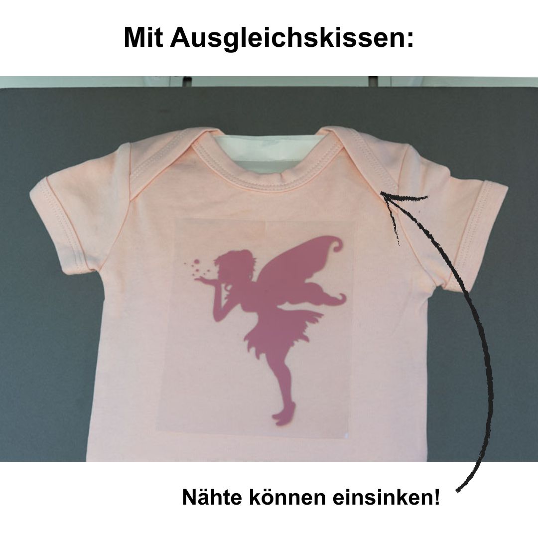 Baby Strampler bedrucken Ausgleichskissen Plottermarie