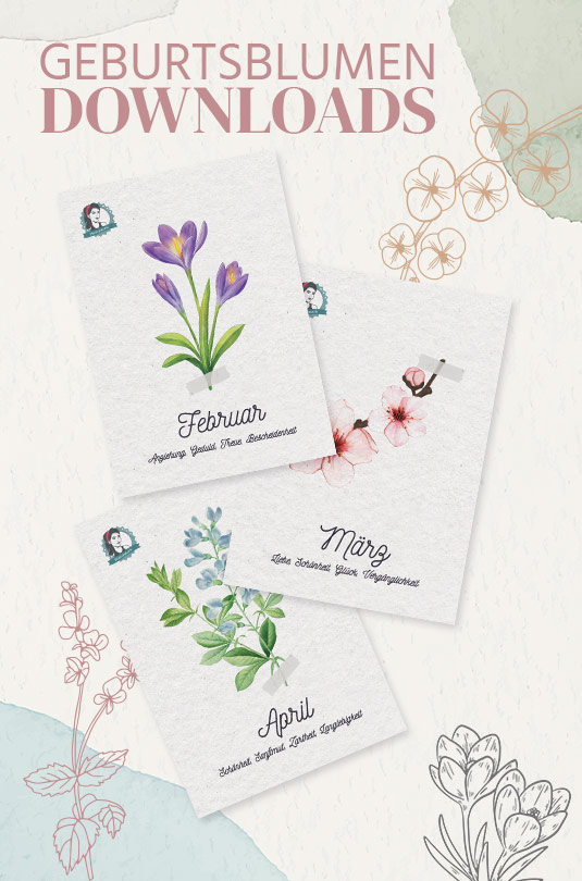 Geburtsblumen-Downloads