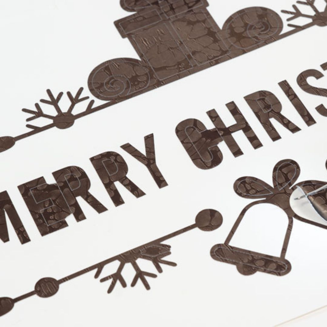 plotten weihnachtsdekoration folie