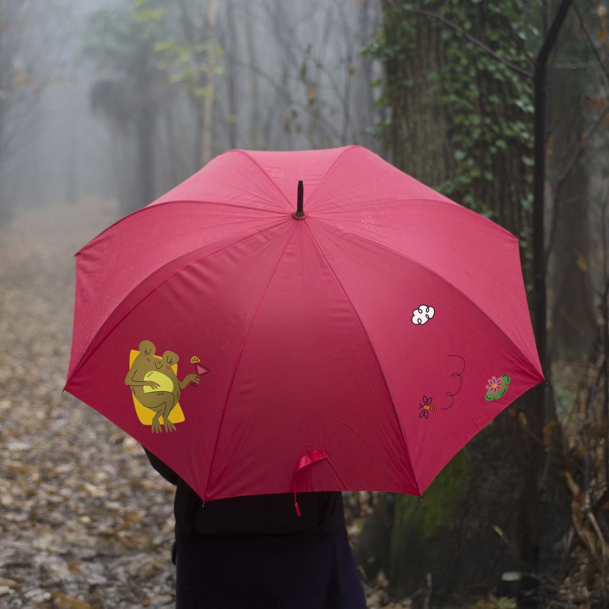 Regenschirm beplotten Nylon