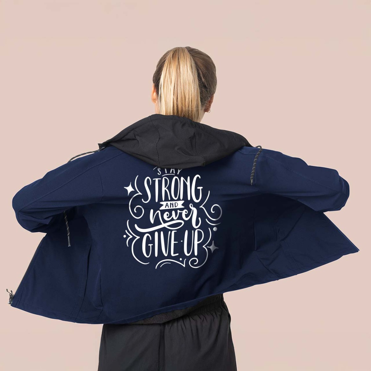 polyester jacke plotten